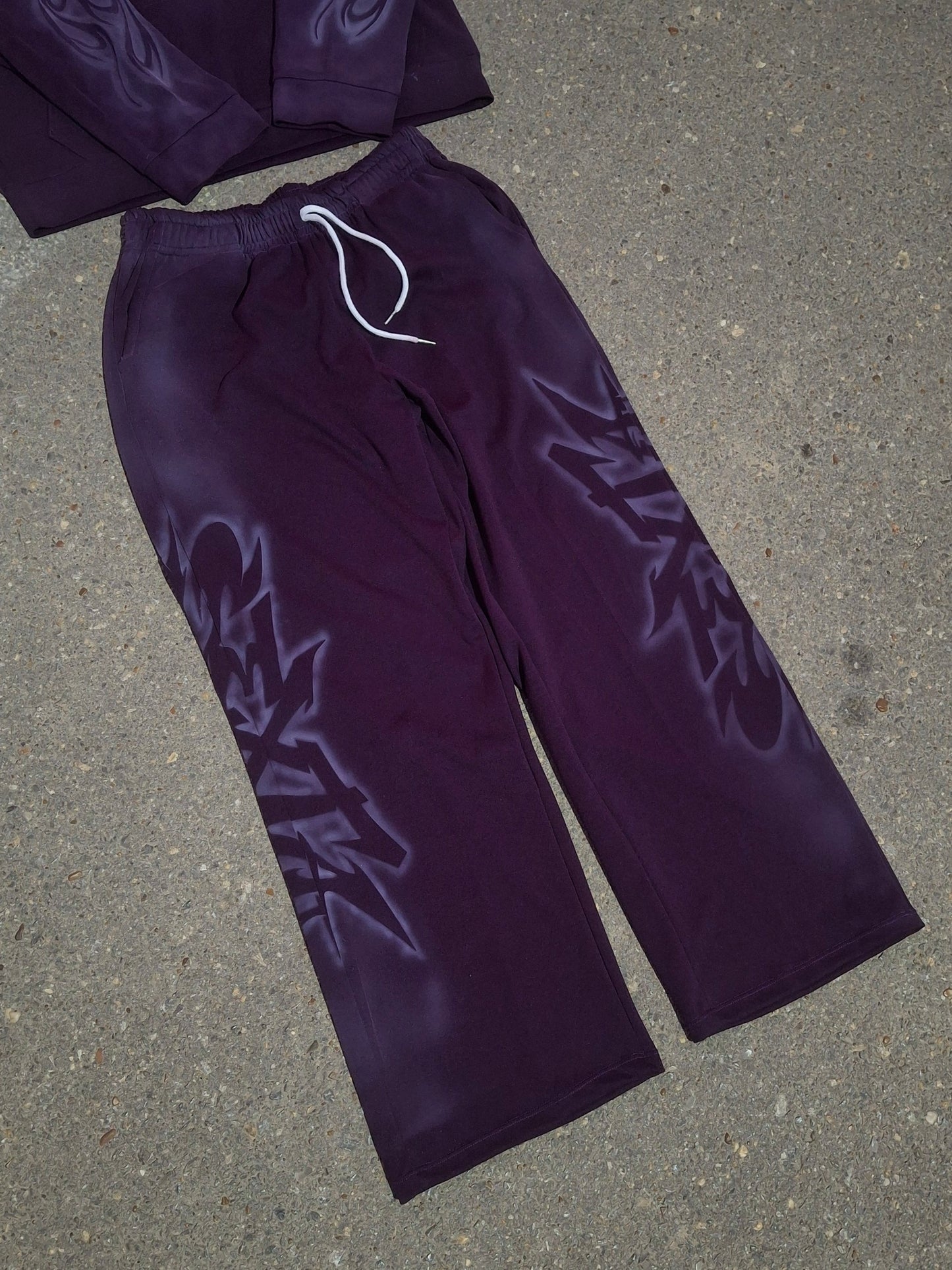 SEXTA AIRBRUSH PURPLE SWEATS