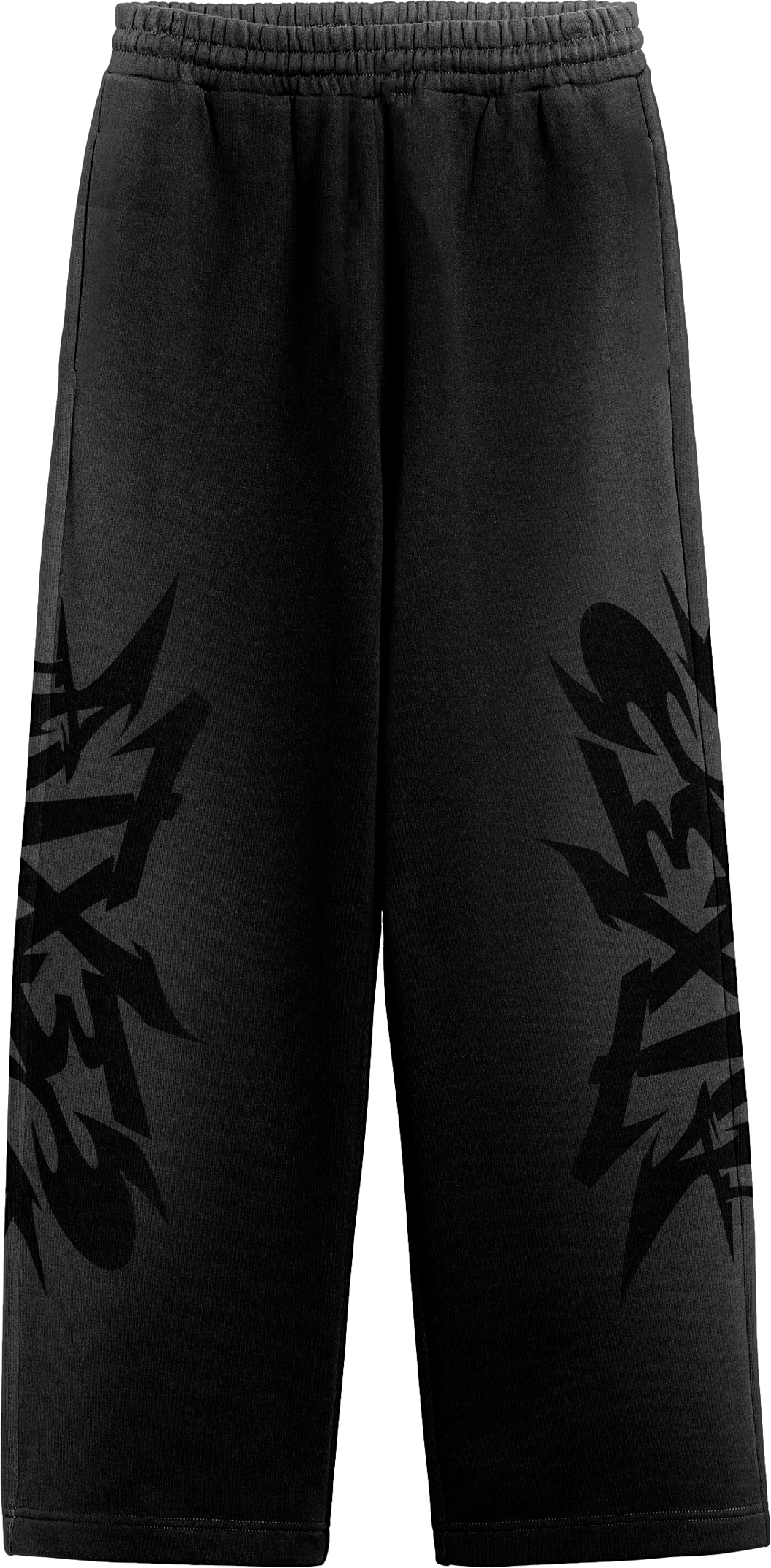 SEXTA AIRBRUSH BLACK SWEATS