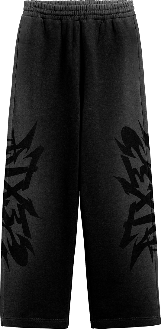 SEXTA AIRBRUSH BLACK SWEATS