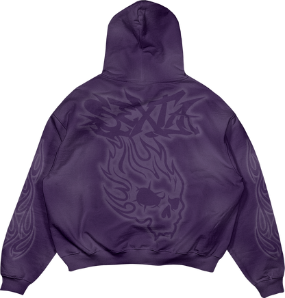 SEXTA AIRBRUSH PURPLE HOODIE