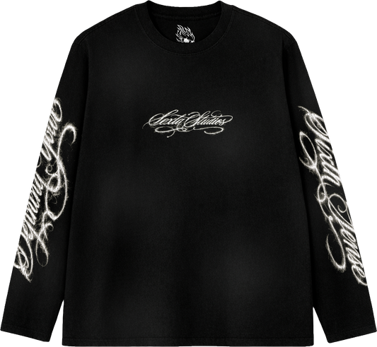 HOLY CROWN BLACK LONGSLEEVE
