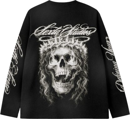 HOLY CROWN BLACK LONGSLEEVE