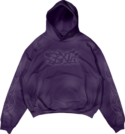 SEXTA AIRBRUSH PURPLE HOODIE