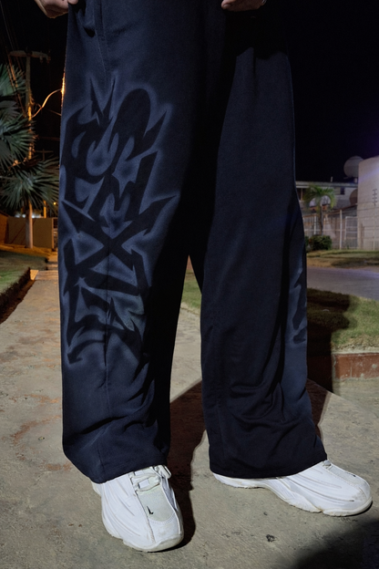 SEXTA AIRBRUSH BLACK SWEATS
