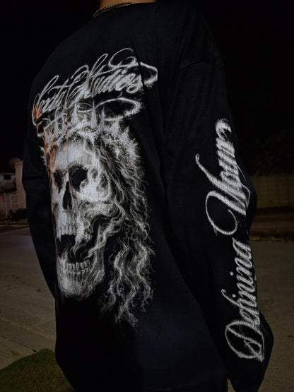 HOLY CROWN BLACK LONGSLEEVE