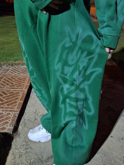 SEXTA AIRBRUSH GREEN SWEATS