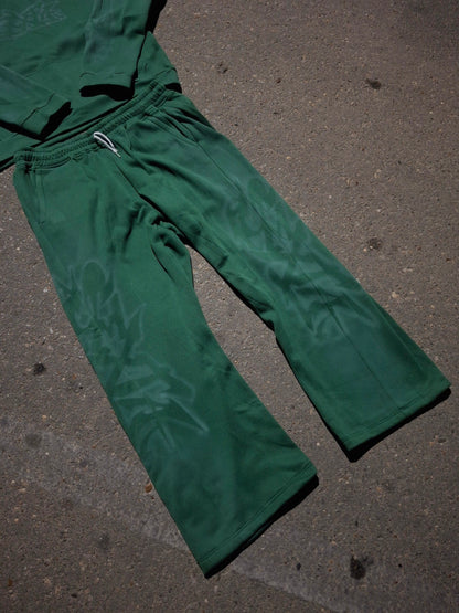 SEXTA AIRBRUSH GREEN SWEATS