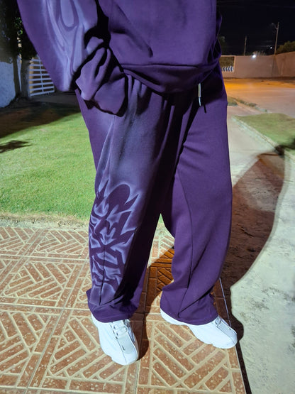 SEXTA AIRBRUSH PURPLE SWEATS